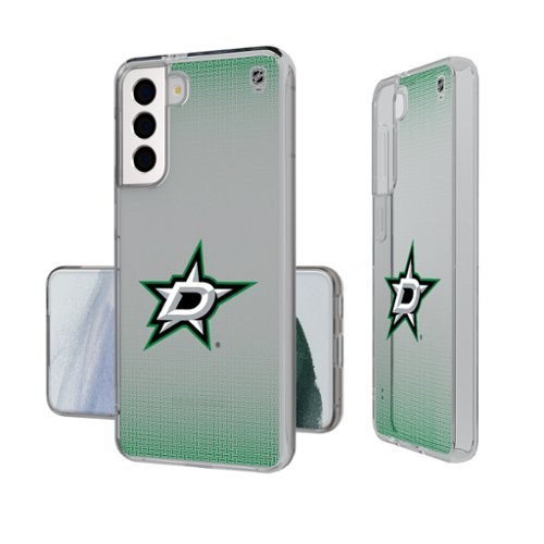 Keyscaper - NHL - Dallas Stars Linen Logo Galaxy Clear Case - S24 - Multicolor-Front_Standard 