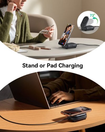 INIU MagPro Pad & Stand Wireless Charger, Qi2 15W Foldable Magnetic Charger for iPhone 17 16 15 14 13 12 - Black HOW TO BUY