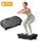 MERACH - CV30 Slim Vibration Plate Exercise Machine for Therapy, Circulation, and Recovery with Remote Control - Black-Front_Standard