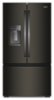 Whirlpool - 36 in. Wide 23 cu. ft. French Door Refrigerator with In-Door Water and Ice - Black Stainless Steel-Front_Standard