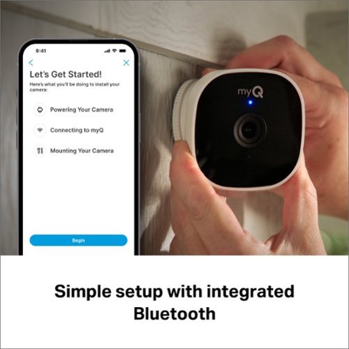 Chamberlain myQ Smart Outdoor Home Security Camera - White WHERE TO BUY