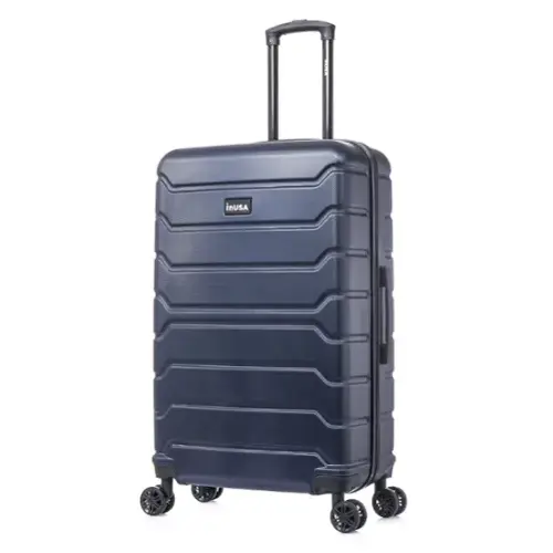 Front. InUSA - Trend lightweight hardside spinner luggage 28" - BLUE.