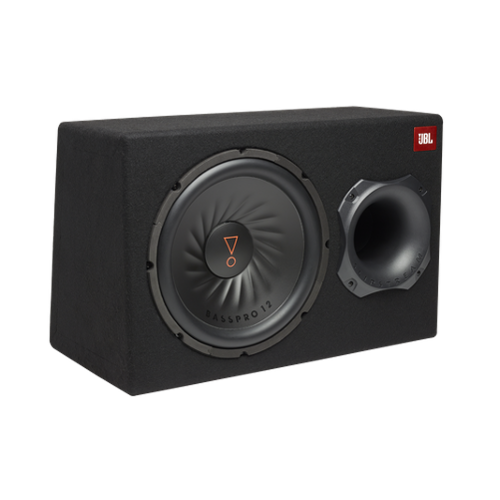 JBL - BASSPRO12AM 12" amplified Ported Subwoofer enclosure with Sub Level Control - Black-Front_Standard 