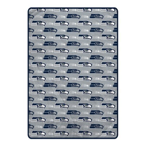 Pegasus - Seattle Seahawks 66" x 95" Oversized Logo Roll Ultra Cozy Blanket - Multicolor-Front_Standard 