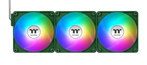 Thermaltake - CT120 EX ARGB Sync 120mm Computer Case Cooling Fan (3-Pack - Racing Green