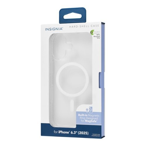 Insignia™ Hard-Shell Case with MagSafe for iPhone 17 - Clear BUY ONLINE