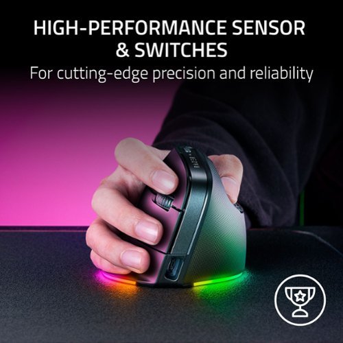 Razer Pro Click V2 Optical Gaming Mouse with Vertical 6-Button Ergonomic Design - Wireless - Black HOW TO BUY