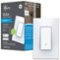 Cync - Smart Switch, On/Off Paddle Style, Neutral Wire Required, Bluetooth and 2.4 GHz Wifi - White-Front_Standard
