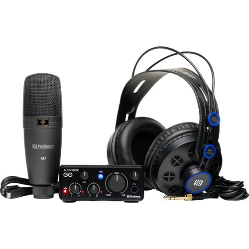 PreSonus - AudioBox GO Creator Bundle with USB-C Interface, HD7 Headphones, M7 Mic 2777900102-Front_Standard 