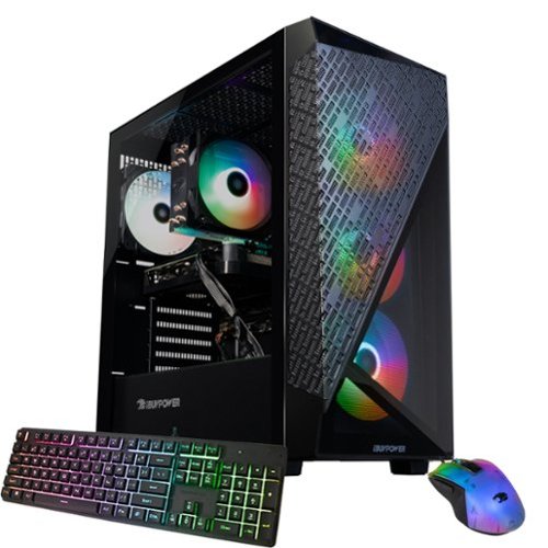 iBUYPOWER - Slate 6 MESH Gaming Desktop PC - AMD Ryzen 5 8400F- NVIDIA GeForce RTX 3050 6GB- 16GB DDR5 Non-RGB RAM - 1TB NVMe - Black