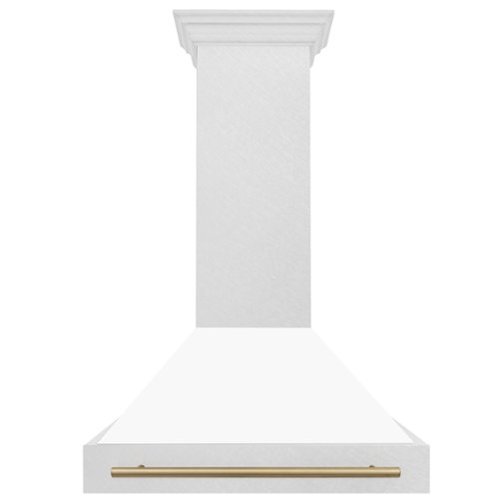 ZLINE Autograph Edition - 36 inches - Externally Vented - Wall Range Hood - Satin Stainless Steel with White Matte Shell