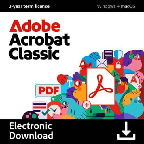 Adobe - Acrobat Classic PDF Software (3-Year License) - Mac OS, Windows [Digital]