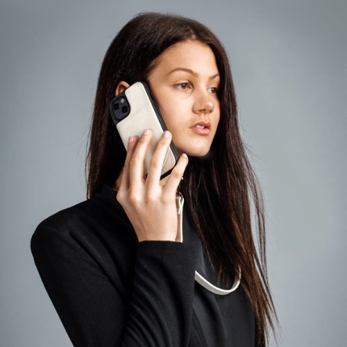 Noémie Wallet & Crossbody Strap Case for iPhone 13 Pro - White/Black SHOP ONLINE