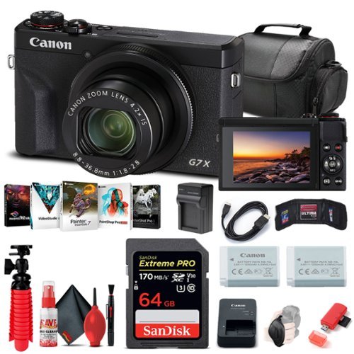 Canon - PowerShot G7 X Mark III Digital Camera (3637C001) + 64GB Card Starter Bundle-Front_Standard 