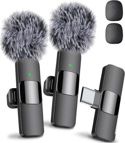 Mini Mic Pro - -Wireless Mic for iPhone, iPad, Android, Lavalier Microphone for Video Recording All iPhones & Androids - iPhone 15+ & Androids (USB-C)-Front_Standard 