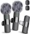Mini Mic Pro - -Wireless Mic for iPhone, iPad, Android, Lavalier Microphone for Video Recording All iPhones & Androids - iPhone 15+ & Androids (USB-C)-Front_Standard