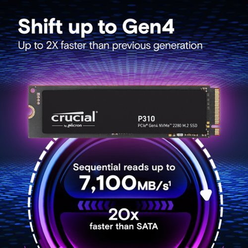 Crucial P310 4TB Internal SSD PCIe Gen 4 x4 NVMe M.2