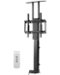 VEVOR - Motorized TV Lift Stand,132 lbs max Load Adjustable TV Lift Stand,for 32-55in (Not in Cabinet)/32-50in (in Cabinet) TVs - Black-Front_Standard
