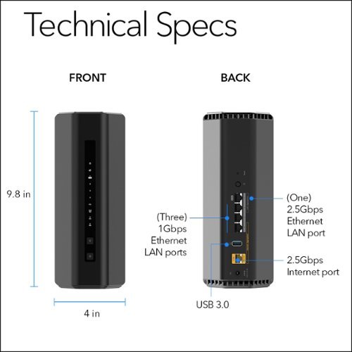 NETGEAR Nighthawk BE12000 Tri-Band Wi-Fi 7 Router - Black BUY IN MIDDLE EAST