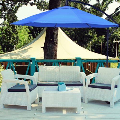Nature Spring - 10-Foot Offset Patio Umbrella with Easy Crank - Brilliant Blue-Alt_View_Standard_16 