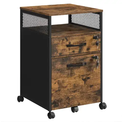 Rustic Brown and Ink Black