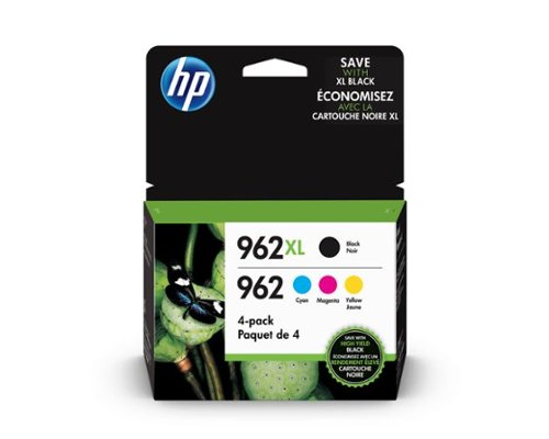 HP - 962XL/962 Multipack Ink Cartridges, 4/Pack (3JB34AN#140) - Black|Cyan|Magenta|Yellow-Front_Standard 