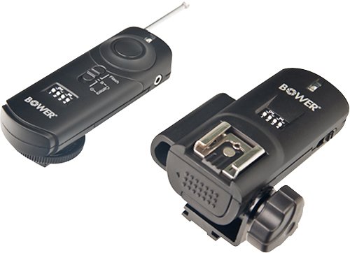  Bower - 3-in-1 Advanced Wireless Remote and Trigger for Nikon D90 and D5000 DSLR Cameras - Black