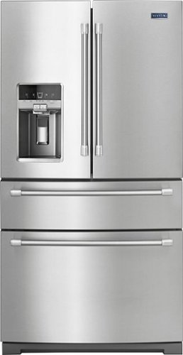  Maytag - 26.2 Cu. Ft. 4-Door French Door Refrigerator - Stainless steel