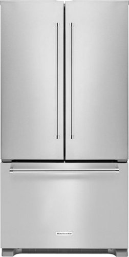  KitchenAid - 21.9 Cu. Ft. French Door Counter-Depth Refrigerator - Stainless Steel