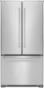 KitchenAid - 21.9 Cu. Ft. French Door Counter-Depth Refrigerator - Stainless Steel-Front_Standard 