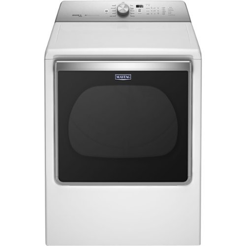  Maytag - 8.8 Cu. Ft. 11-Cycle Gas Dryer with Steam - White