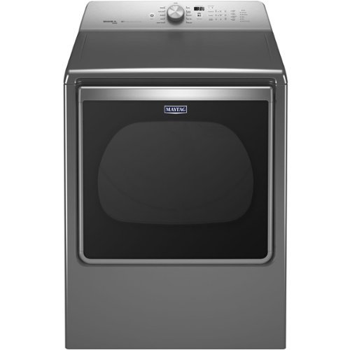 Maytag - 8.8 Cu. Ft. 11-Cycle Gas Dryer with Steam - Metallic Slate-Front_Standard 