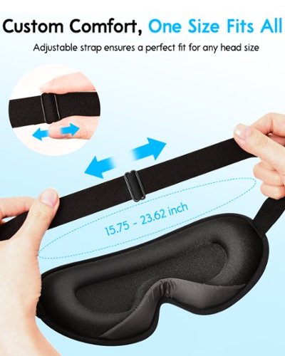 Arboleaf  Sleep Mask, Contoured for Zero Pressure, Travel Bliss, 3D Eye Mask, Light-Blocking Design - Black BUY ONLINE