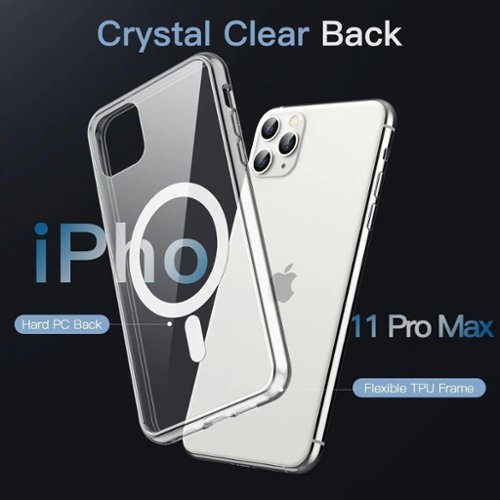 Entronix [Magnetic] Case for iPhone 11 Pro [Hard Back] Cover Clear