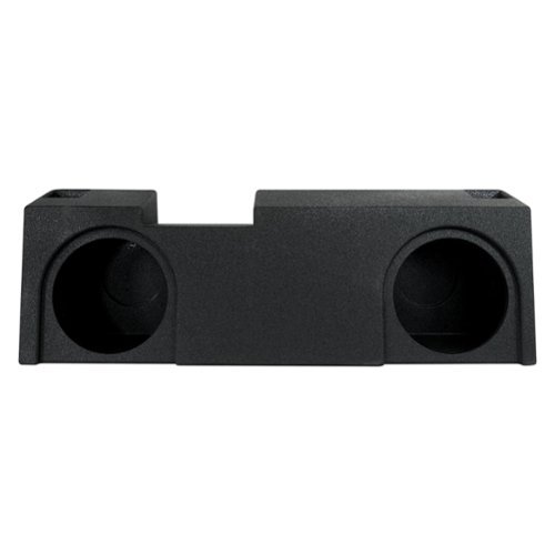 QPower - Dual 12" Sub Box - Chevy Silverado & GMC Sierra Crew & Double Cab 19-26 - Black-Front_Standard 