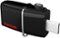 SanDisk - Ultra Dual 64GB Micro USB/USB 3.0 Type A Flash Drive - Black-Front_Standard