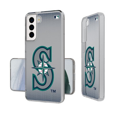 Keyscaper - MLB - Seattle Mariners Linen Logo Galaxy Clear Case - S24 - Multicolor-Front_Standard 