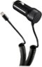 Dynex™ - Apple MFi Certified Vehicle Charger - Black-Front_Standard