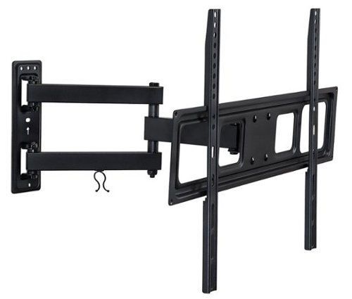 Mount-It! - Full Motion TV Wall Mount for 32–70" – 90° Swivel, Tilt, Cable Management, VESA Compatible, 77 lb Capacity - Black-Front_Standard 