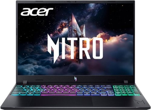 Acer - Nitro V – 16" WUXGA 165Hz Gaming Laptop - Intel Core 7 240H 2024 - NVIDIA GeForce RTX 5060 – 16GB Memory – 512GB Storage - Obsidian Black
