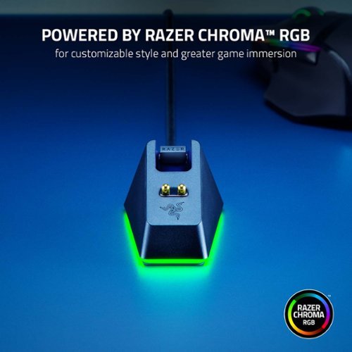 Razer Mouse Dock Chroma: Wireless Charging Dock with Razer Chroma RGB - Black GLOBAL SHIPPING