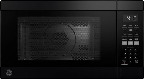 GE - 1.0 Cu. Ft. Countertop Convection Microwave with Sensor Cooking and Air Fry - Black