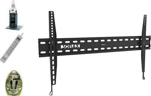 Sonax - Fixed TV Wall Mount Kit - Black-Front_Standard