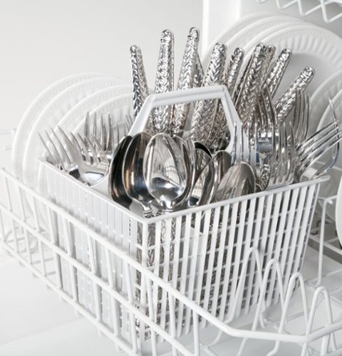 GE - Spacemaker 24" Built-In Dishwasher - Black-Alt_View_Standard_14 