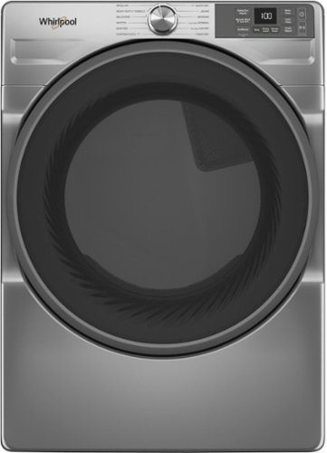 Whirlpool - 7.4 Cu. Ft. Stackable Smart Electric Dryer with Wrinkle Shield Option - Silver