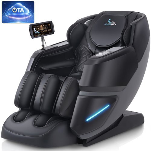 MassaMax - MT339 4D Massage Chair,with OTA Cloud Tech,Body Scan,Auto Extended Footrest ,Heat - Deep Black-Front_Standard 