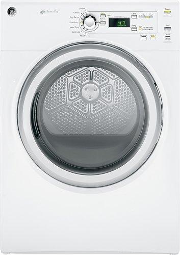  GE - 7.0 Cu. Ft. 7-Cycle Electric Dryer - White on White