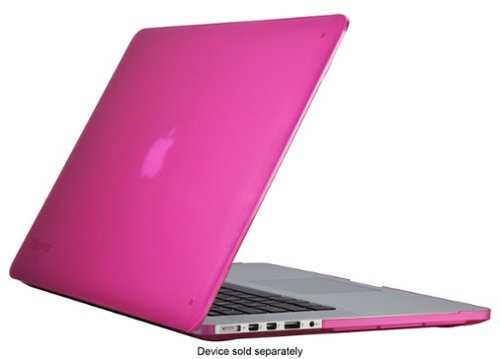 Speck - SeeThru Case for 15" Apple® MacBook® Pro with Retina display - Hot Lips Pink-Front_Standard 