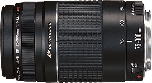  Canon - EF 75–300mm f/4–5.6 III USM Telephoto Zoom Lens - Black