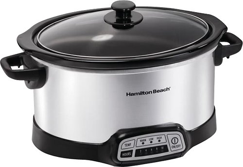 UPC 040094334636 product image for Hamilton Beach - 6-Quart Slow Cooker - Stainless Steel | upcitemdb.com